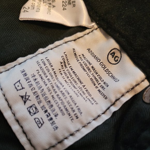 AG Jeans THE JODI HIGH-RISE SLIM FLARE CROP IN SUPER BLACK - Picture 9 of 16